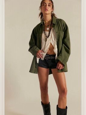NWOT We The Free Madison City Denim Jacket Oversized